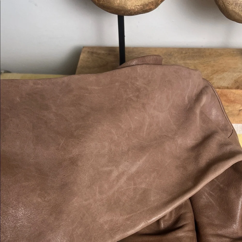 J. Crew Made in Italy  Brown Leather Combat Boots - Picture 8 of 13